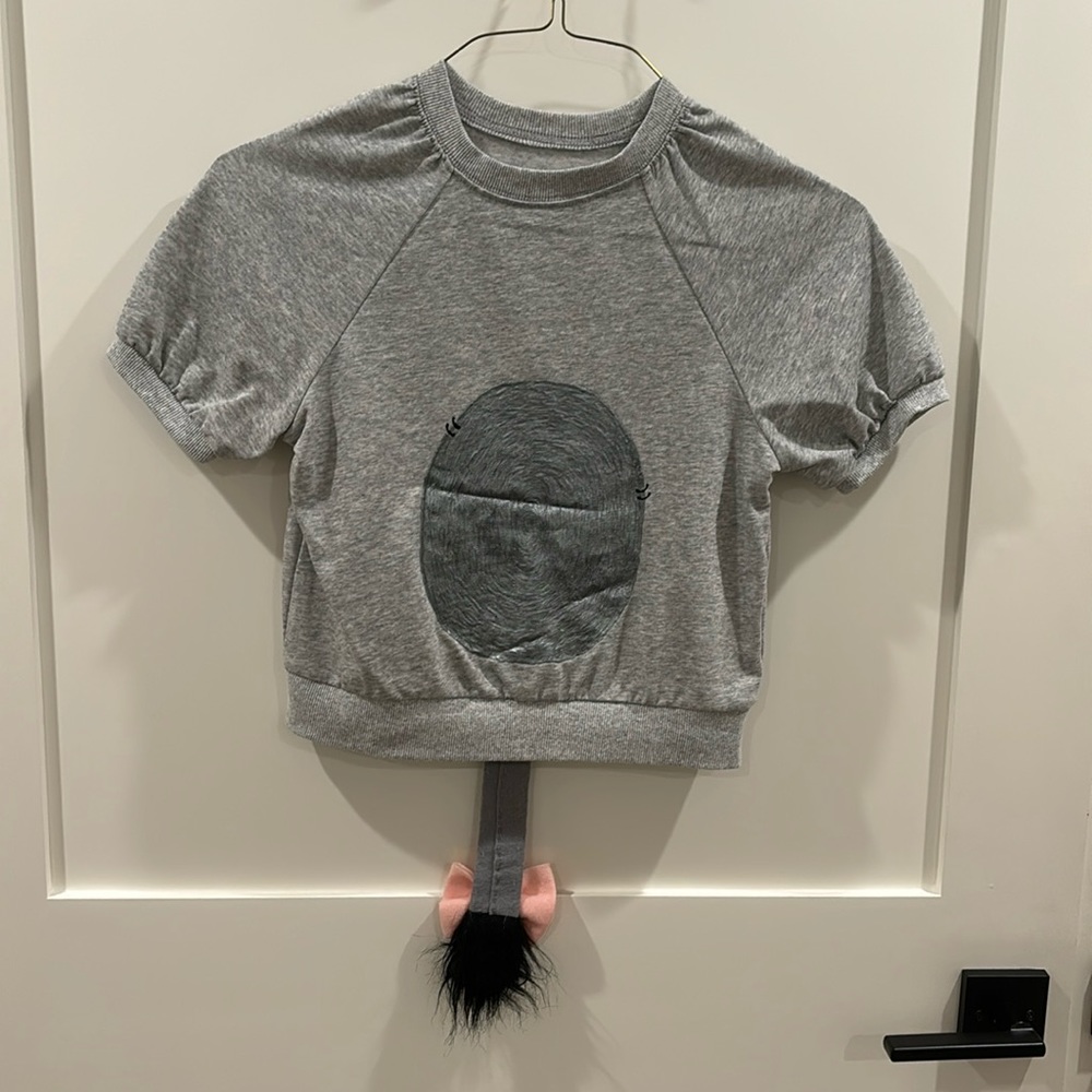 Eeyore costume tee. Excellent condition, worn once. Has detachable snap tail